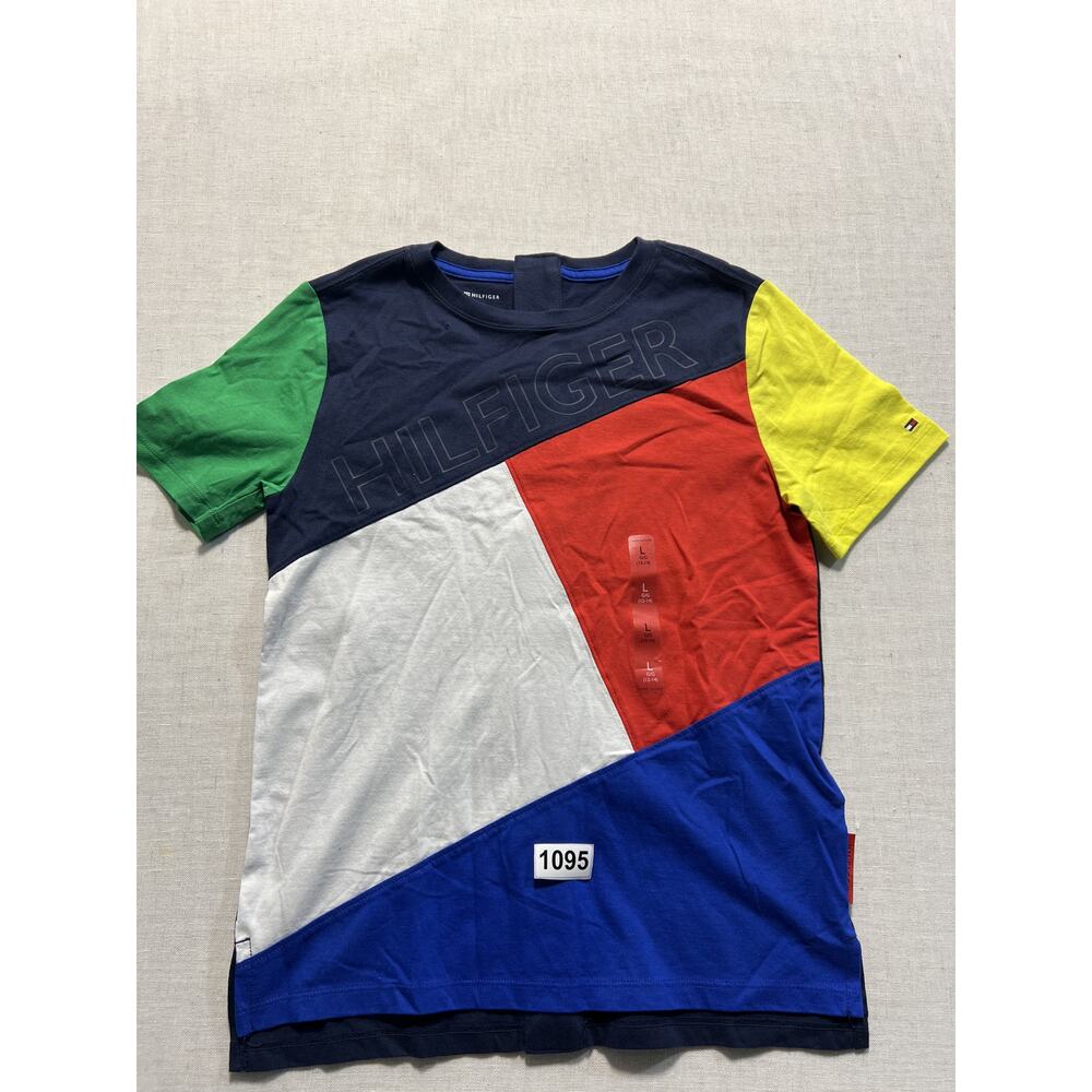 Tommy‎ Hilfiger Unisex Shirt Sz L Blue Pre-Owned Excellent